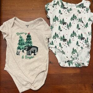 Christmas onesies 6 month
